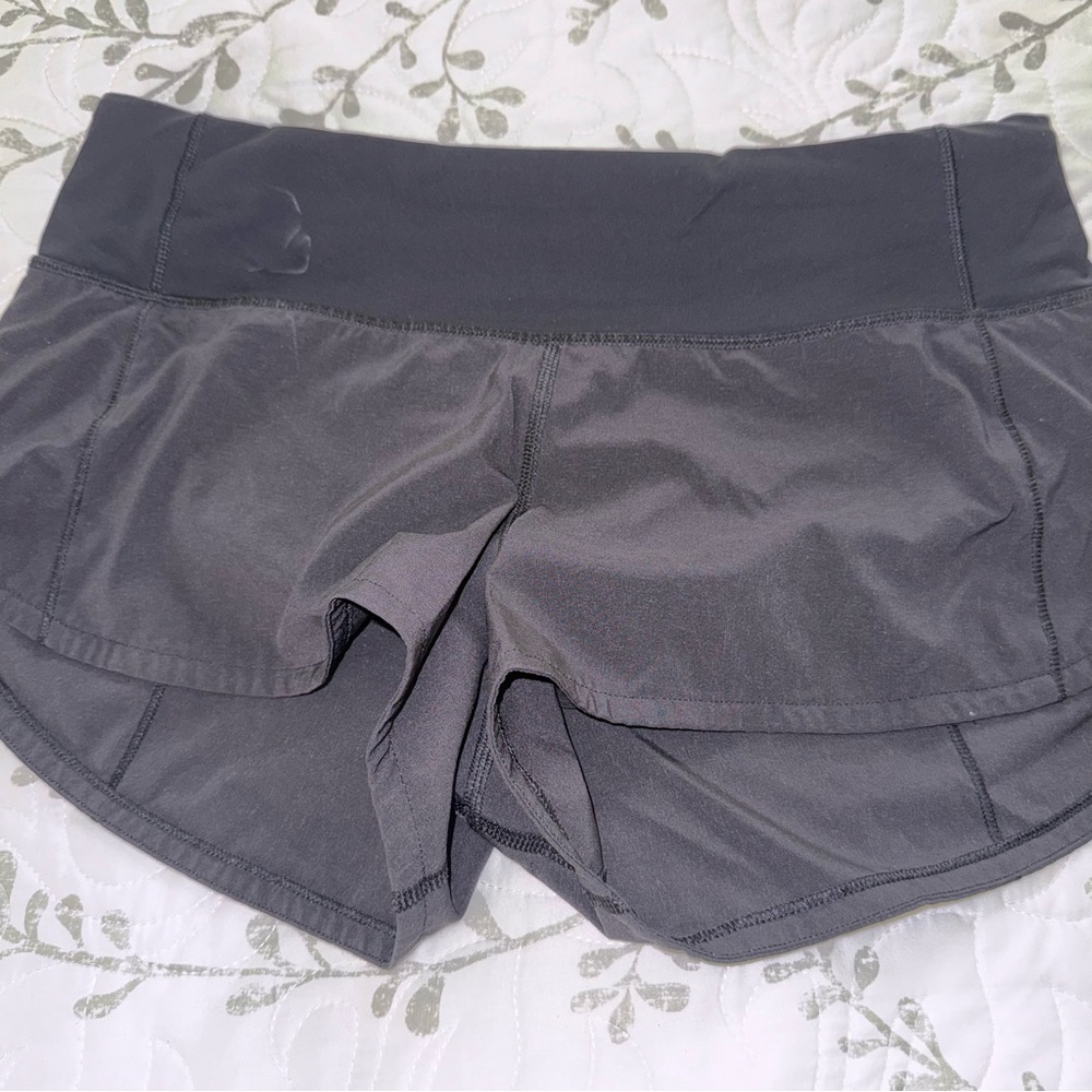 lululemon athletica Speed up Black Athletic Shorts